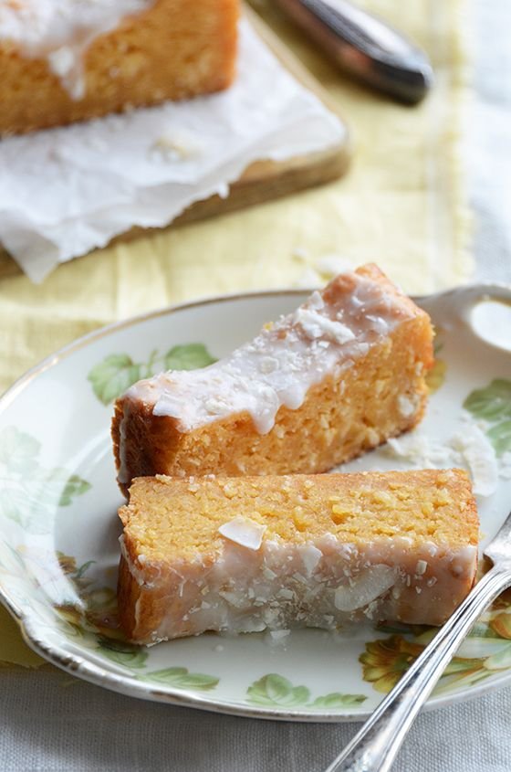 Tropical Papaya Coconut Cake