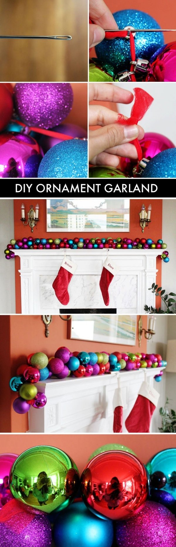 Colorful Ornament Garland