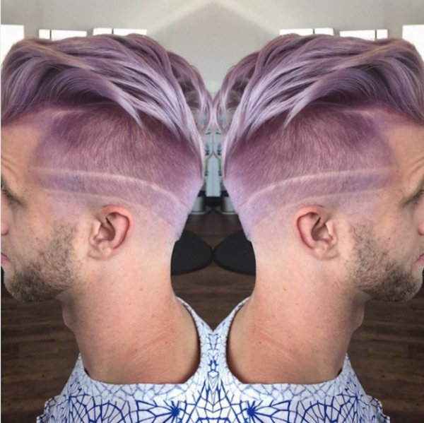 This Etched Lavender Hairstyle