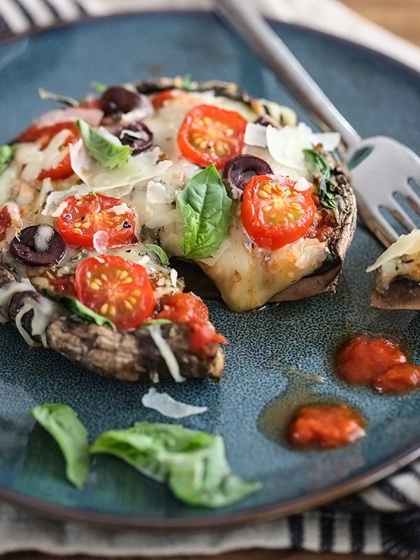 Portobello Mushroom Caps Hold Plenty of Toppings