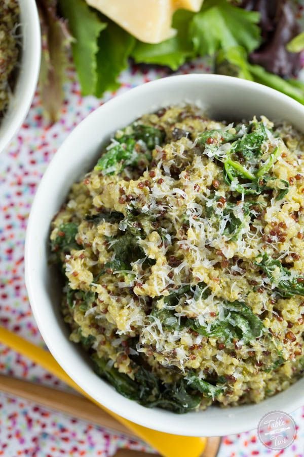 Spinach Pesto Quinoa Bowl