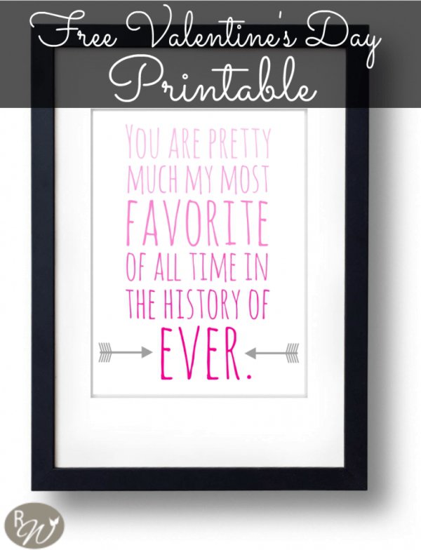 Favorite Valentine's Day Printable