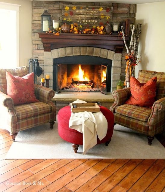 Corner Stone Fireplace