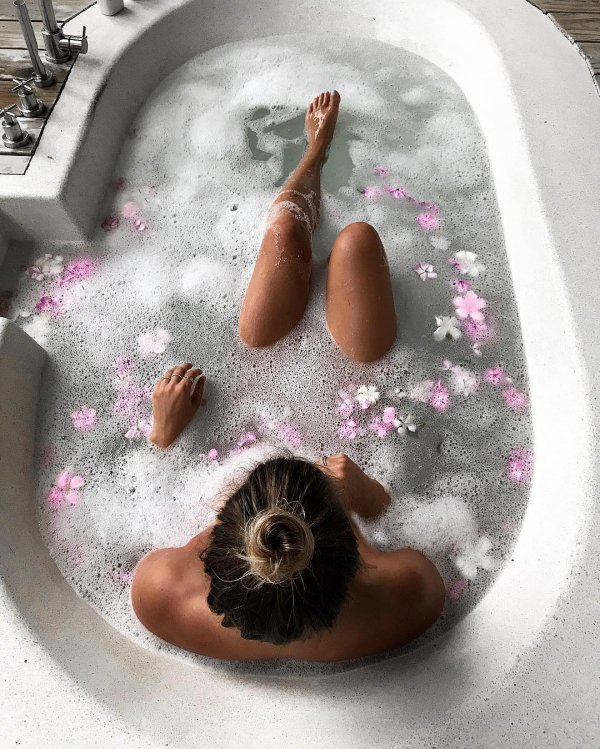 bathtub, girl,