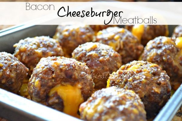 Bacon Cheeseburger Meatballs