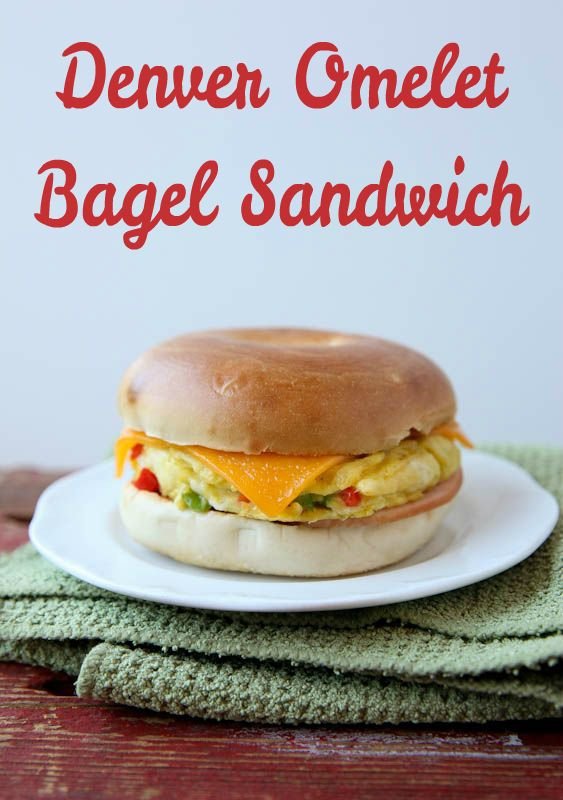 Denver Omelet Bagel Sandwich