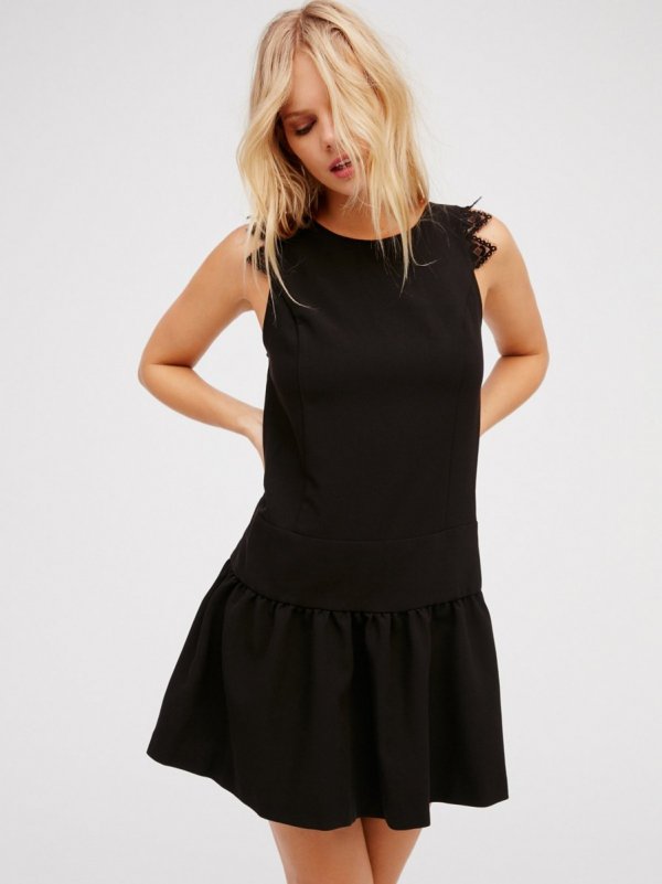 clothing, black, little black dress, sleeve, dress,