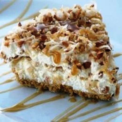 Frozen Caramel Coconut Pie