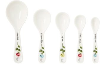 Kitchen Painterly Rose Ceramic Measuring Spoons