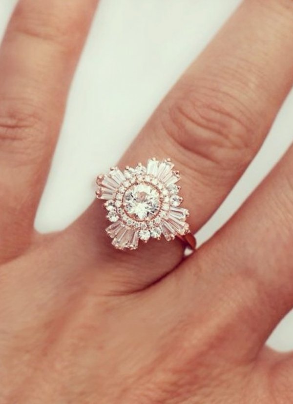 Deco Diamond Ring