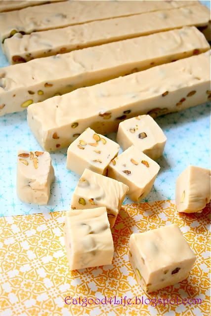 Bailey's Irish Cream and Pistachio Fudge