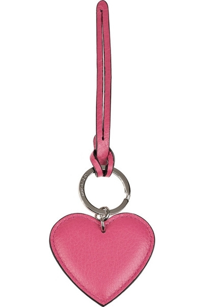 Mulberry Leather Heart Key Fob