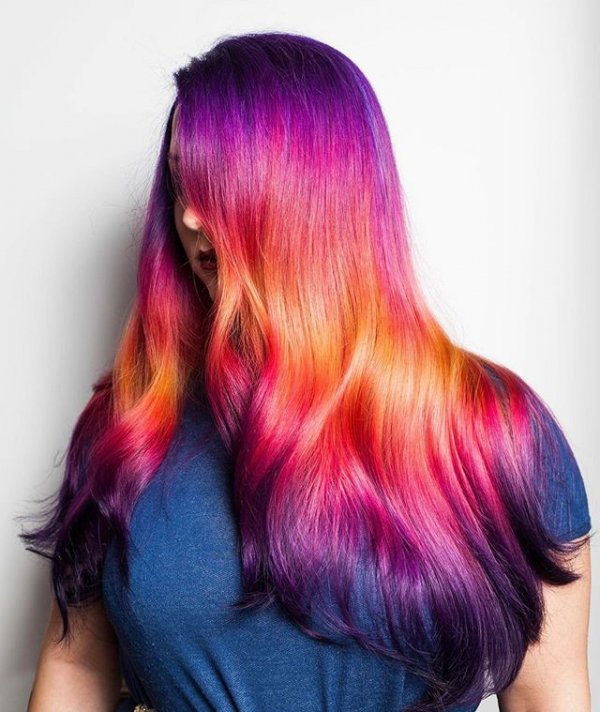 hair, human hair color, color, purple, pink,