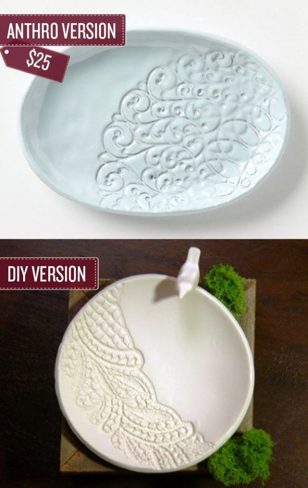 Lace-embossed Dish