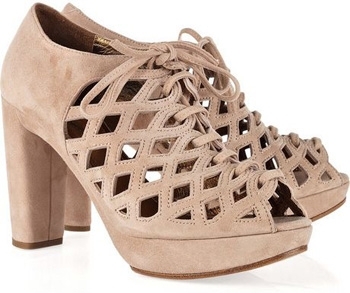 See by Chloe Suede Lace-up Platform Sandals