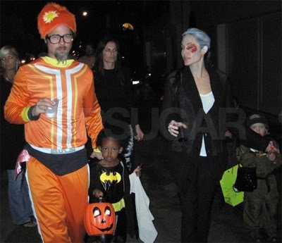 Brangelina out for Halloween Fun