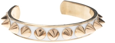 Kitson White Enamel Spiky Bracelet