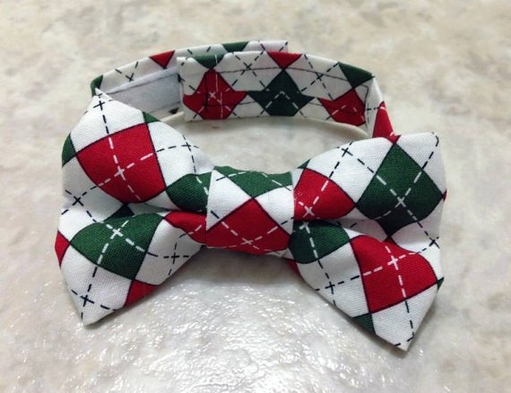 Holiday Argyle Boy Bow Tie