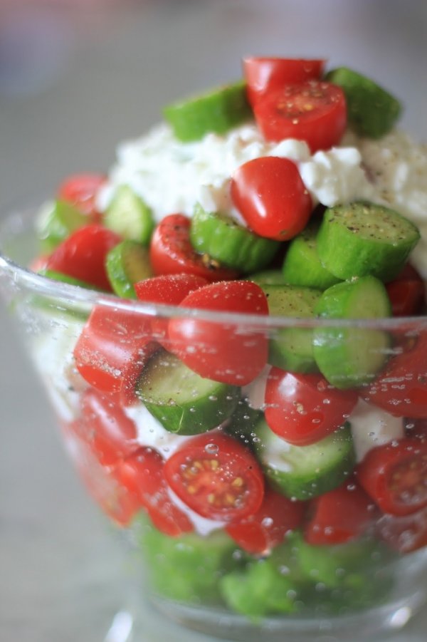 Simple Cucumber Tomato Salad