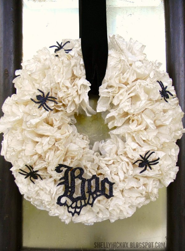 Coffee Filter Wreath