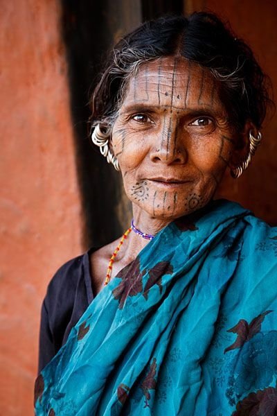 Kutia Kondh Tribal Woman in a Small Orissa Village