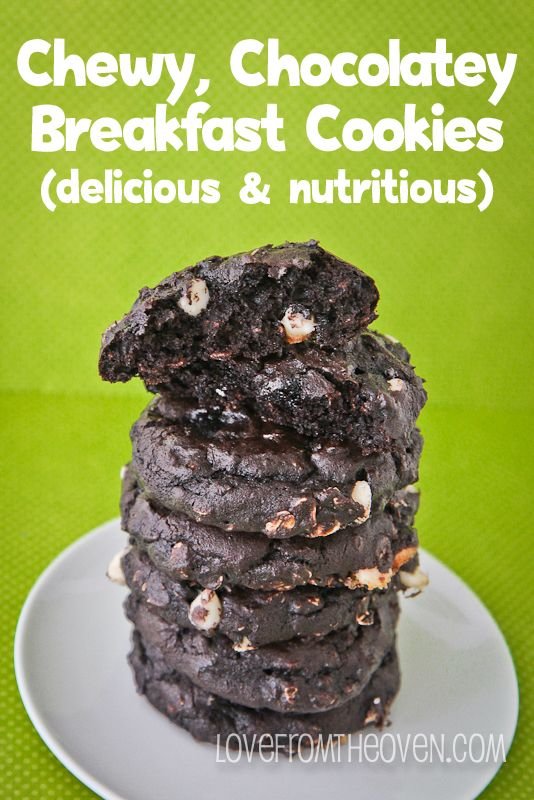 Chewy Chocolatey Breakfast Cookies