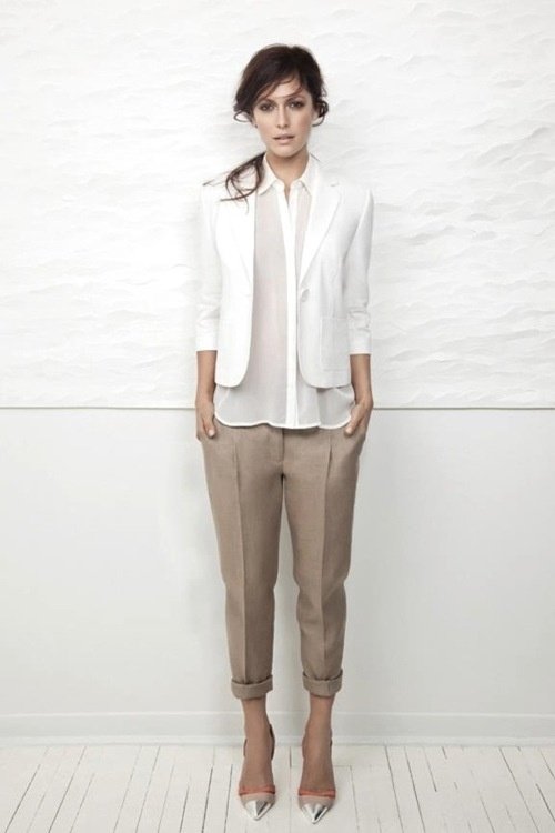 Sleek Khaki Trousers