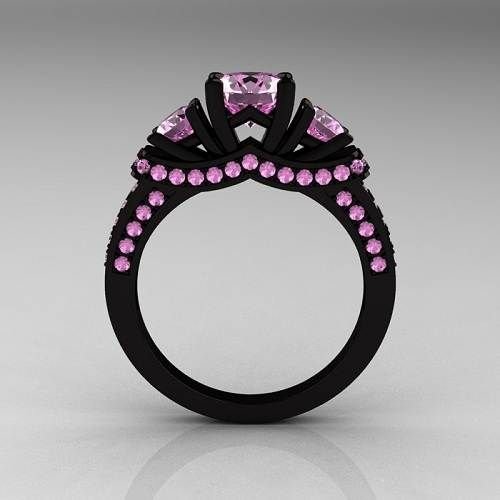 Black Gold Purple Stone