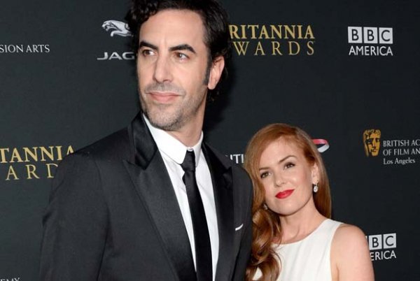 Sacha Baron Cohen and Isla Fisher