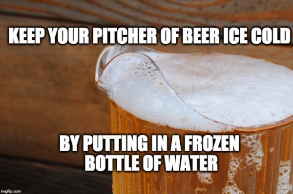 Here's How to Keep That Pitcher of Beer Freezing