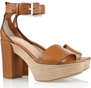 Reed Krakoff Leather Platform Sandals
