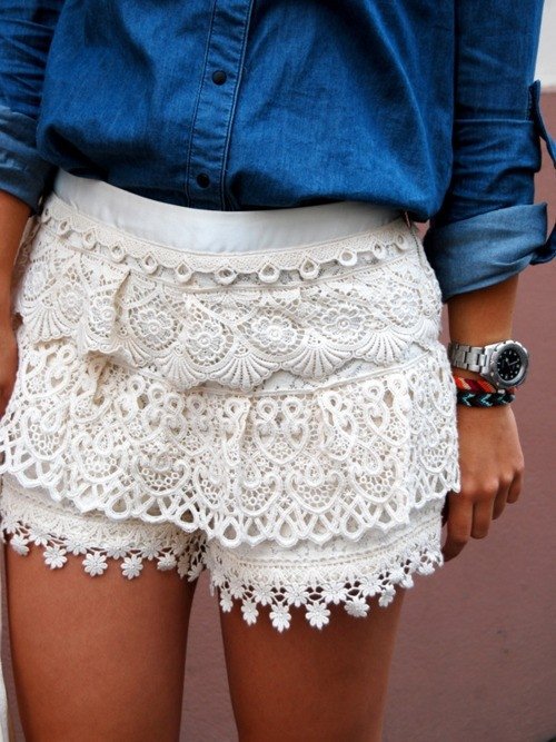 Lace Shorts Scream Summer!