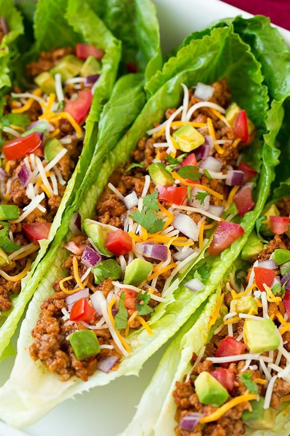 Turkey Taco Lettuce Wraps