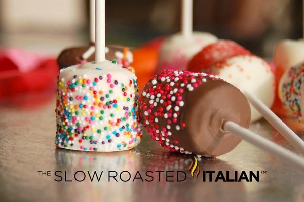 Chocolate Covered Marshmallow Pops