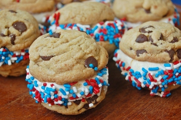 4th of July Ice Cream Sandwiches