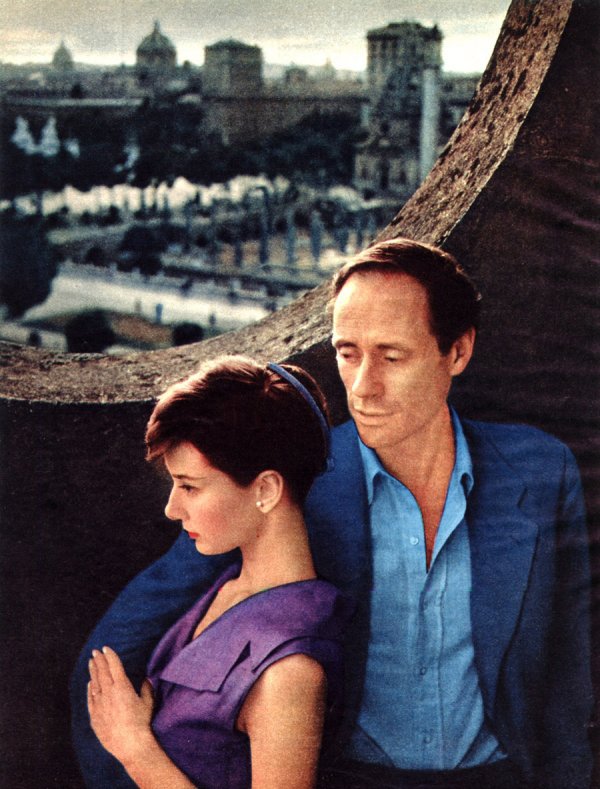 Audrey Hepburn and Mel Ferrer