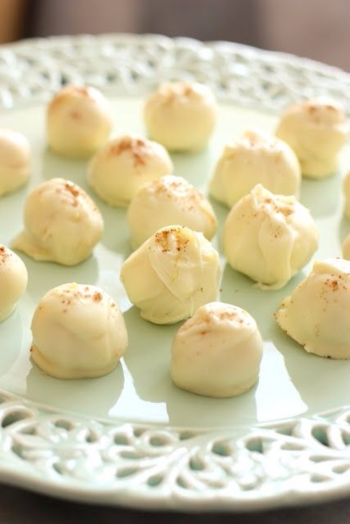 Eggnog Truffles