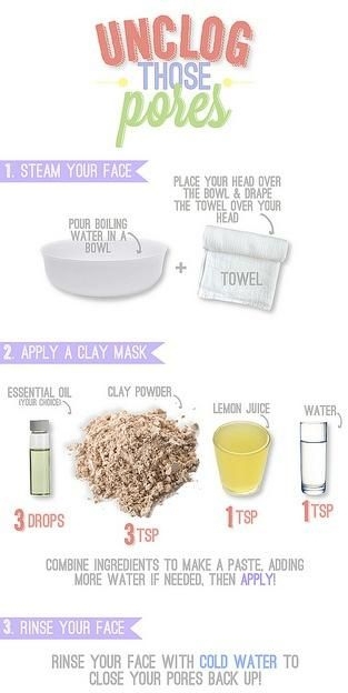 How to Unclog Pores at Home