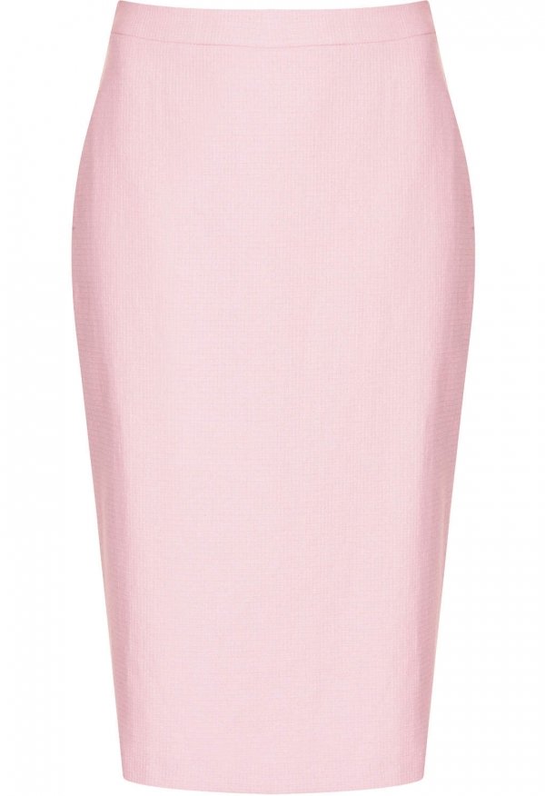 Topshop Pink Tweed Pencil Skirt