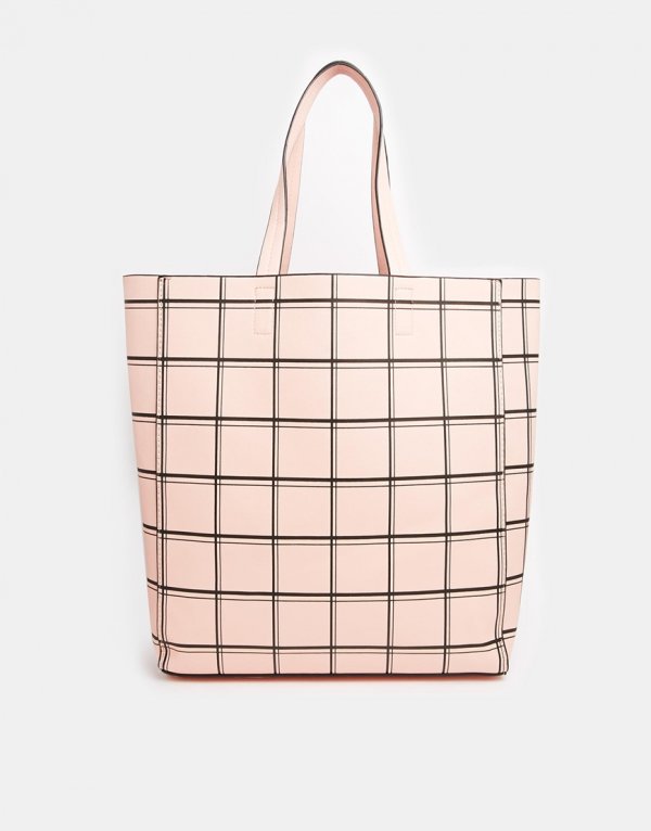 New Look Pastel Grid Shopper