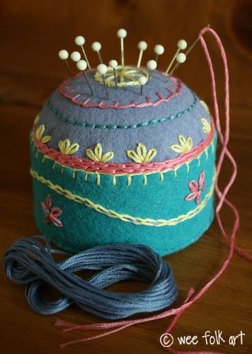 Folk Art Pincushion