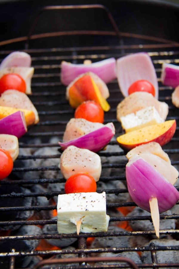 Veggie and Chicken Kabobs