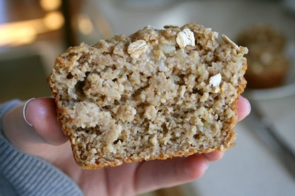 No Flour Oatmeal Banana Muffins