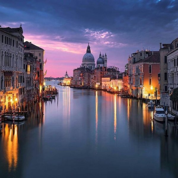 Grand Canal, reflection, night, city, cityscape,