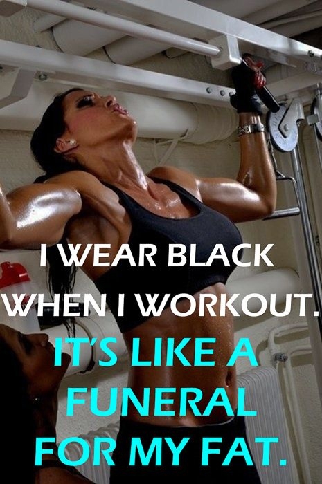 On WORKOUT DAYS WE WEAR BLACK