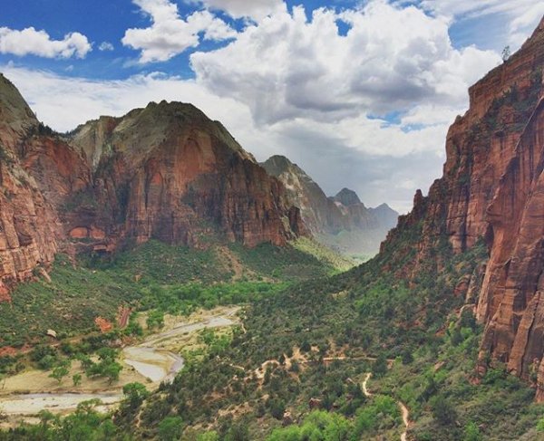 Zion National Park, landform, wilderness, valley, formation,