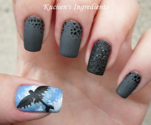 Dragon Nail Art Tutorial for Beginners - wide 11