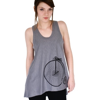 Deadworry Antique Bicycle Tunic Top