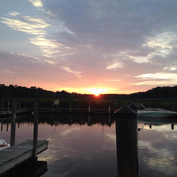 reflection, sky, waterway, water, sunset,