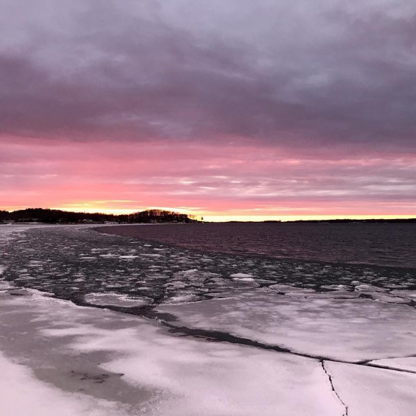 sky, horizon, sea, shore, sunrise,